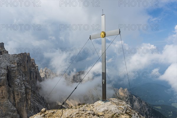 Latemar with summit cross