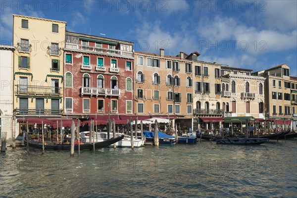 Row of houses and gondola station