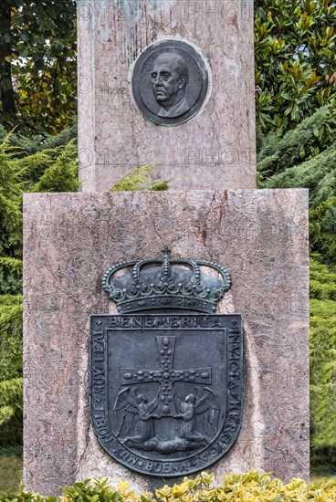 Monument to dictator Francisco Franco from 1975