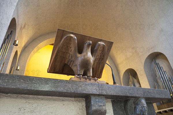 Wooden eagle lectern