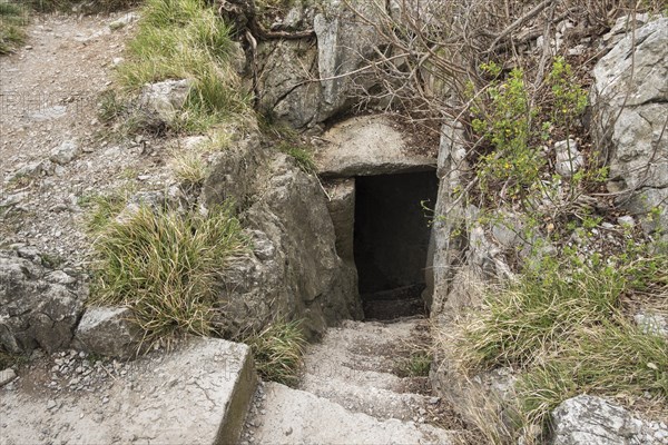 Military post on the cliff at Duino