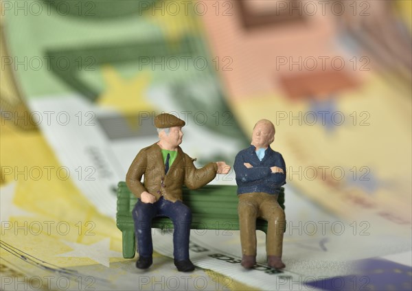 Pensioners on a bench