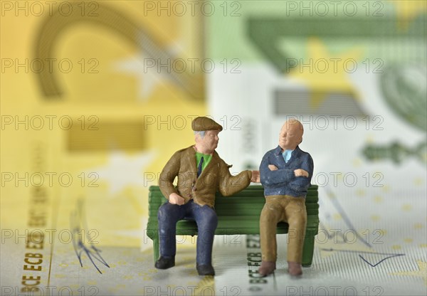 Pensioners on a bench