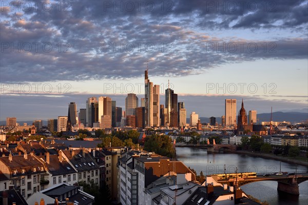 Alte Brucke and Ignatz-Bubis-Brucke bridge against skyline