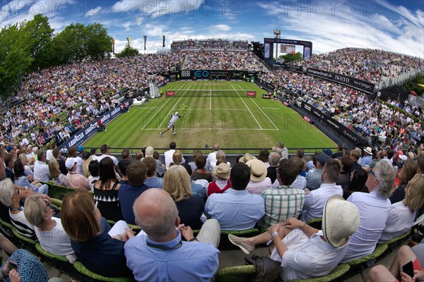 Spectators in the stands at the Centre Court