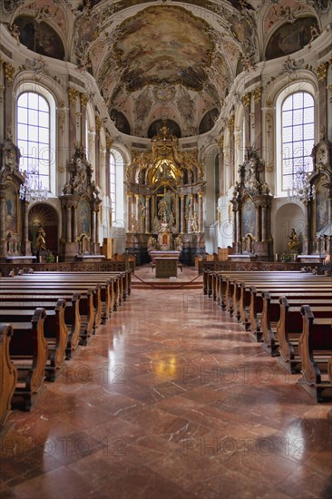 Choir room with altar of the Augustine church