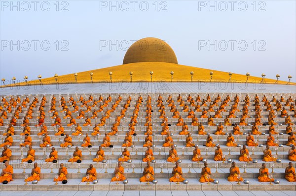 Wat Phra Dhammakaya temple on Makha Bucha Day or Magha Puja Day
