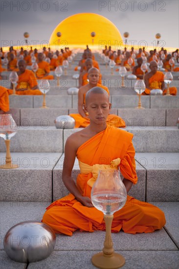 Wat Phra Dhammakaya temple on Makha Bucha Day or Magha Puja Day