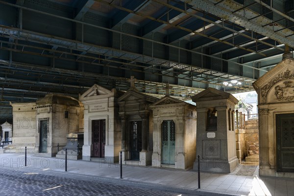 Graves under a bridge