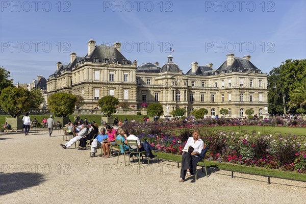 Palais du Luxembourg in the Jardin du Luxembourg
