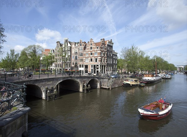 Houses on the Prinsengracht canal