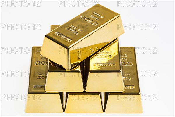 Stack of 200g gold bars