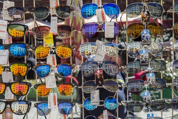 Sunglasses for sale at a stand