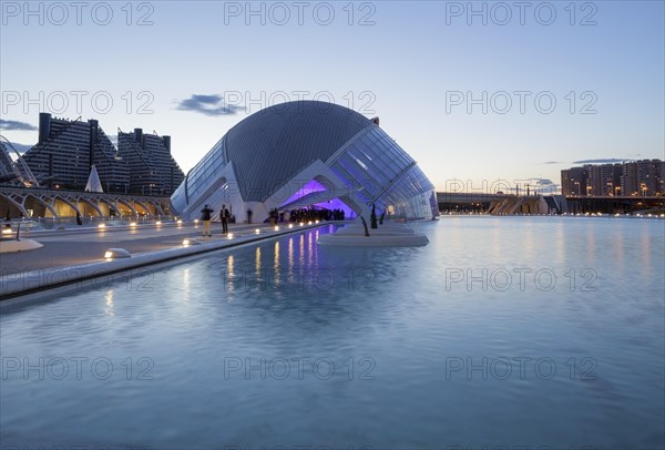 City of Arts and Sciences with the Hemisferic IMAX cinema
