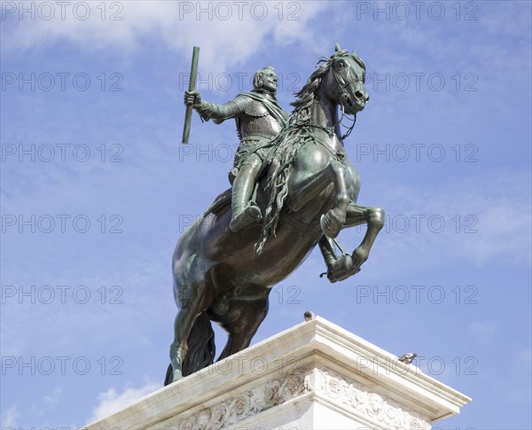 Statue of Felipe IV in Plaza de Oriente