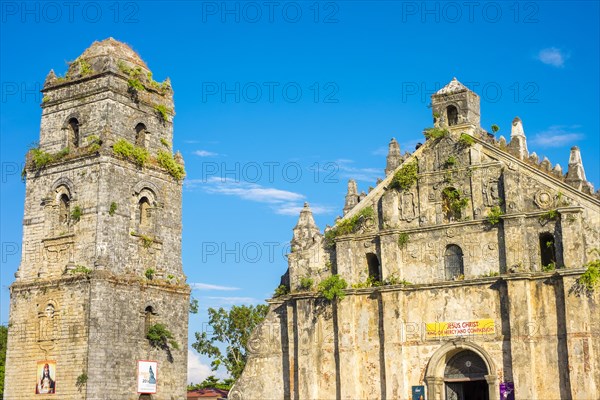 Facade and bell tower of Saint Augustine Church