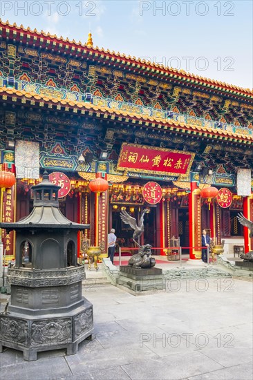 Main altar house of Wong Tai Sin or Sik Sik Yuen Temple