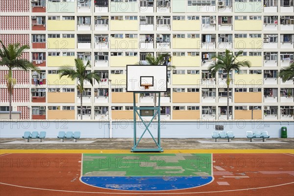 Basketball court at Choi Hung Estate
