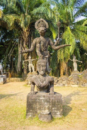 Religious statues at Buddha Park or Xieng Khuan