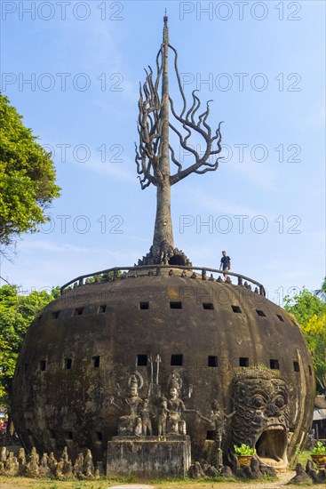 Religious statues at Buddha Park or Xieng Khuan