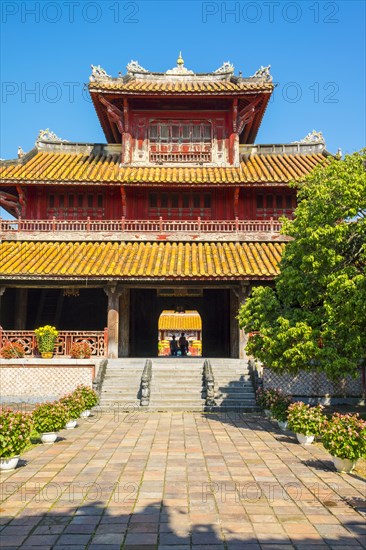 Hien Lam Pavilion in the To Mieu Temple Complex