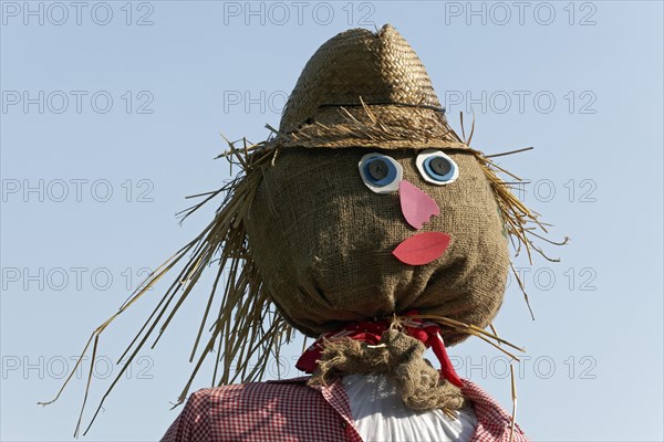 Scarecrow in the herb garden of Grugapark