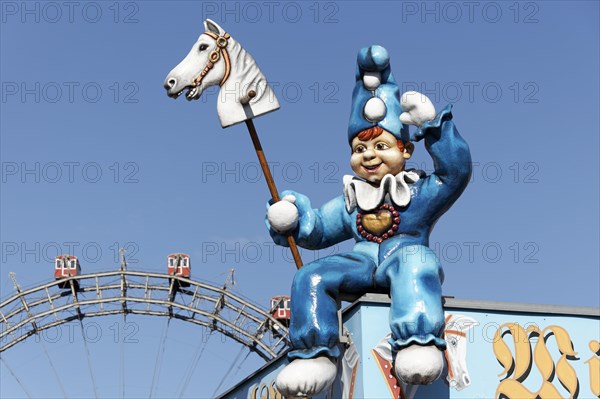 Clown with hobbyhorse