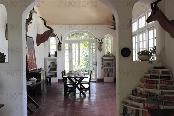 Dining area in the Ernest Hemingway house