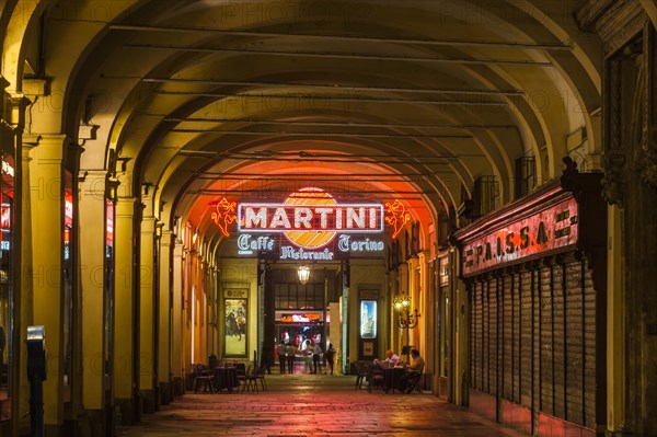 Cafe Torino under the arcades on the Piazza San Carlo