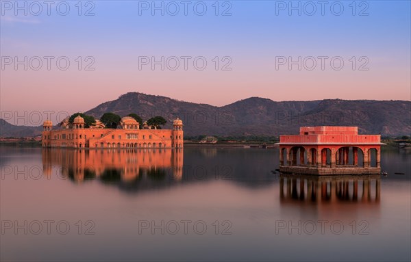 Water Palace Jal Mahal at sunset