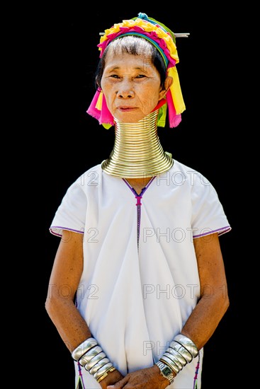 Senior Kayan hill tribe woman