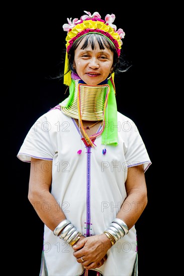 Senior Kayan hill tribe woman