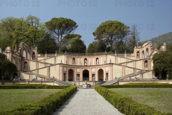 Staircase in the garden of Palazzo Bettoni in Bogliaco