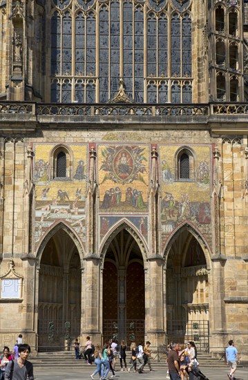 Last Judgement mosaic on entrance portal