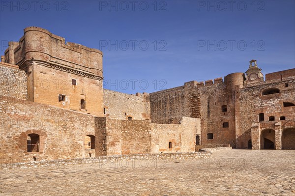 Interior courtyard at Fort de Salses