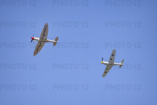 Supermarine Spitfire and Hispano Buchon