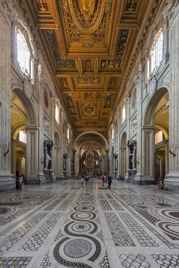 Inside the Archbasilica of St. John Lateran