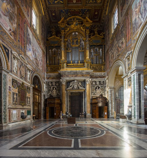 Inside the Archbasilica of St. John Lateran