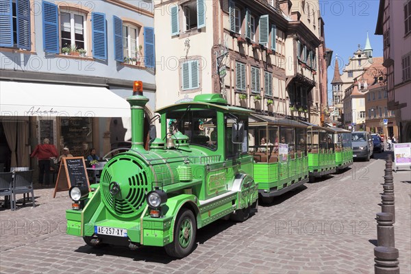 Tourist train in the historic centre