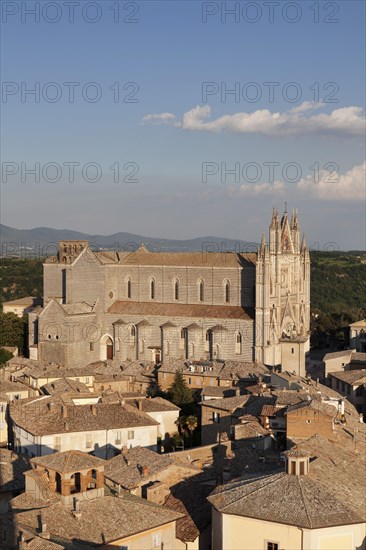 View over the historic centre with Santa Maria Cathedral