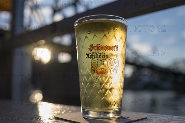 Glass with Hofmann's cider
