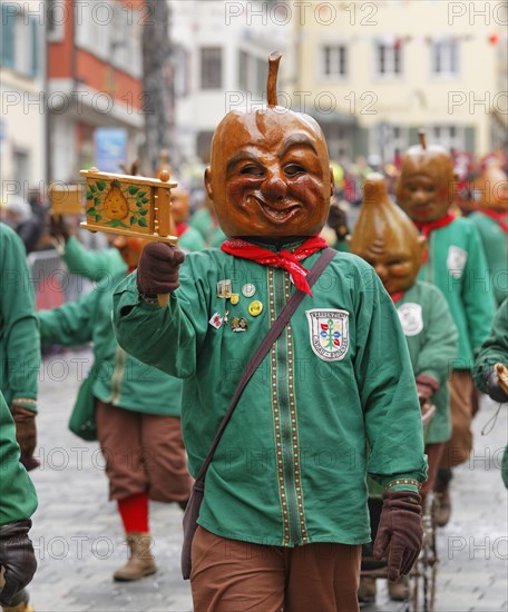 Masks of the Narrenzunft Lindau fool's guild