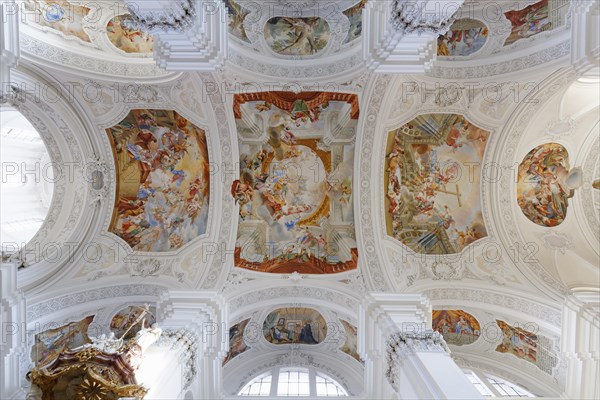 Ceiling frescoes by Cosmas Damian Asam