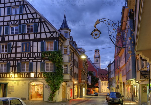 Market street with Blaserturm in the historic centre