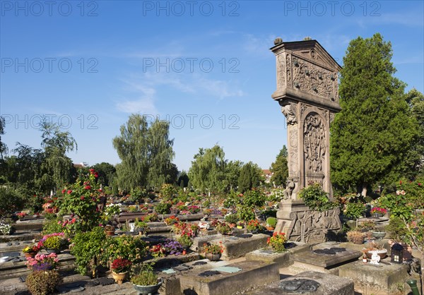 Old graves at the St. Johannis cemetery