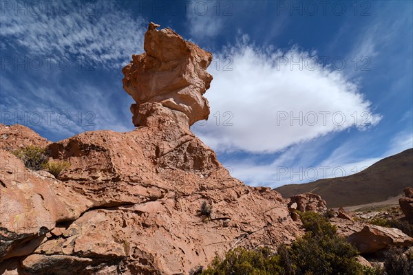 Eroded rock pinnacle