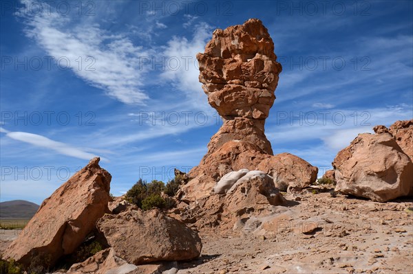 Eroded rock pinnacle