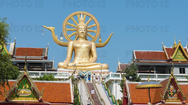 Big Buddha statue at the Wat Phra Yai Ko Pan Temple in Ban Bo Phut