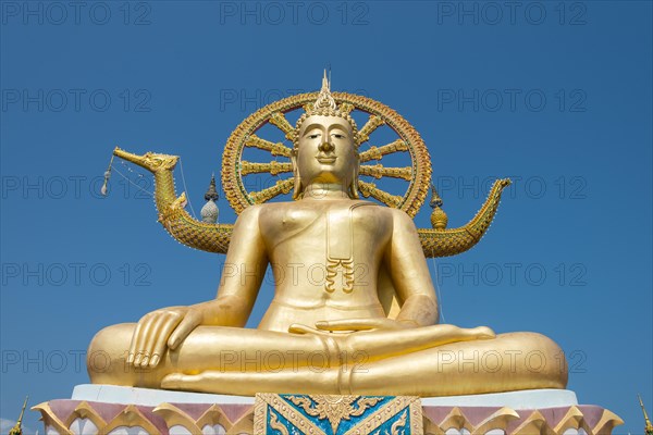 Big Buddha statue at the Wat Phra Yai Ko Pan Temple in Ban Bo Phut