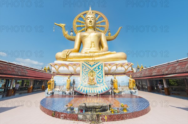 Big Buddha statue at the Wat Phra Yai Ko Pan Temple in Ban Bo Phut